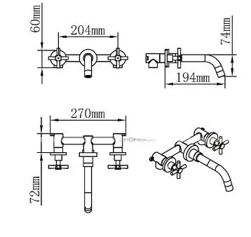 Grifo de baño 04